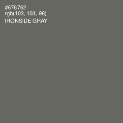 #676762 - Ironside Gray Color Image
